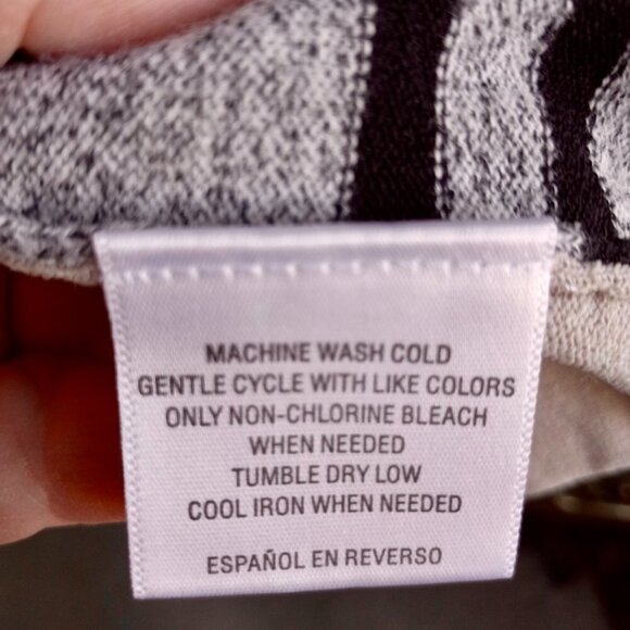 CHARTER Club Top Knit  Tan, w/ black, white & gray design Neutral Size XL - Picture 6 of 9